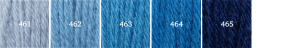 460: Cornflour range (Hank & Skein)