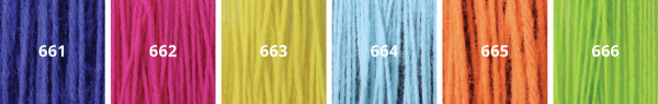 660: Cool Neon range (Hank & Skein)