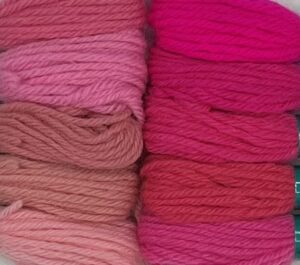 Pinks Crewel 2 Ply Colour Range