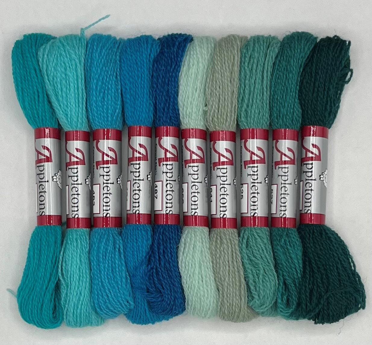 Teal Crewel 2 Ply Colour Range - Image 2