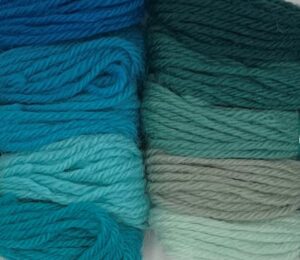 Teal Crewel 2 Ply Colour Range