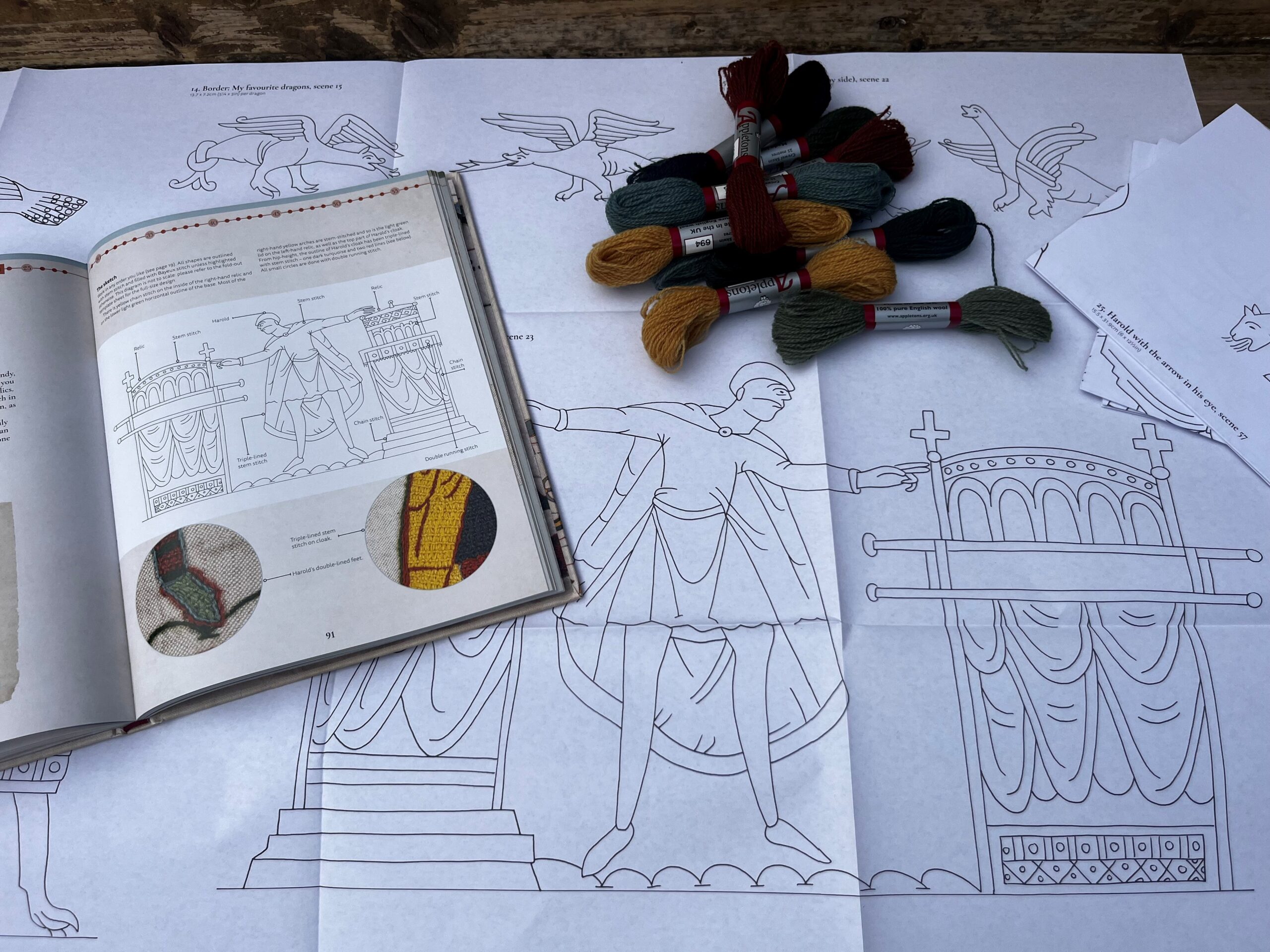 Embroider The Bayeux Tapestry Book by Mia Hansson - Image 9